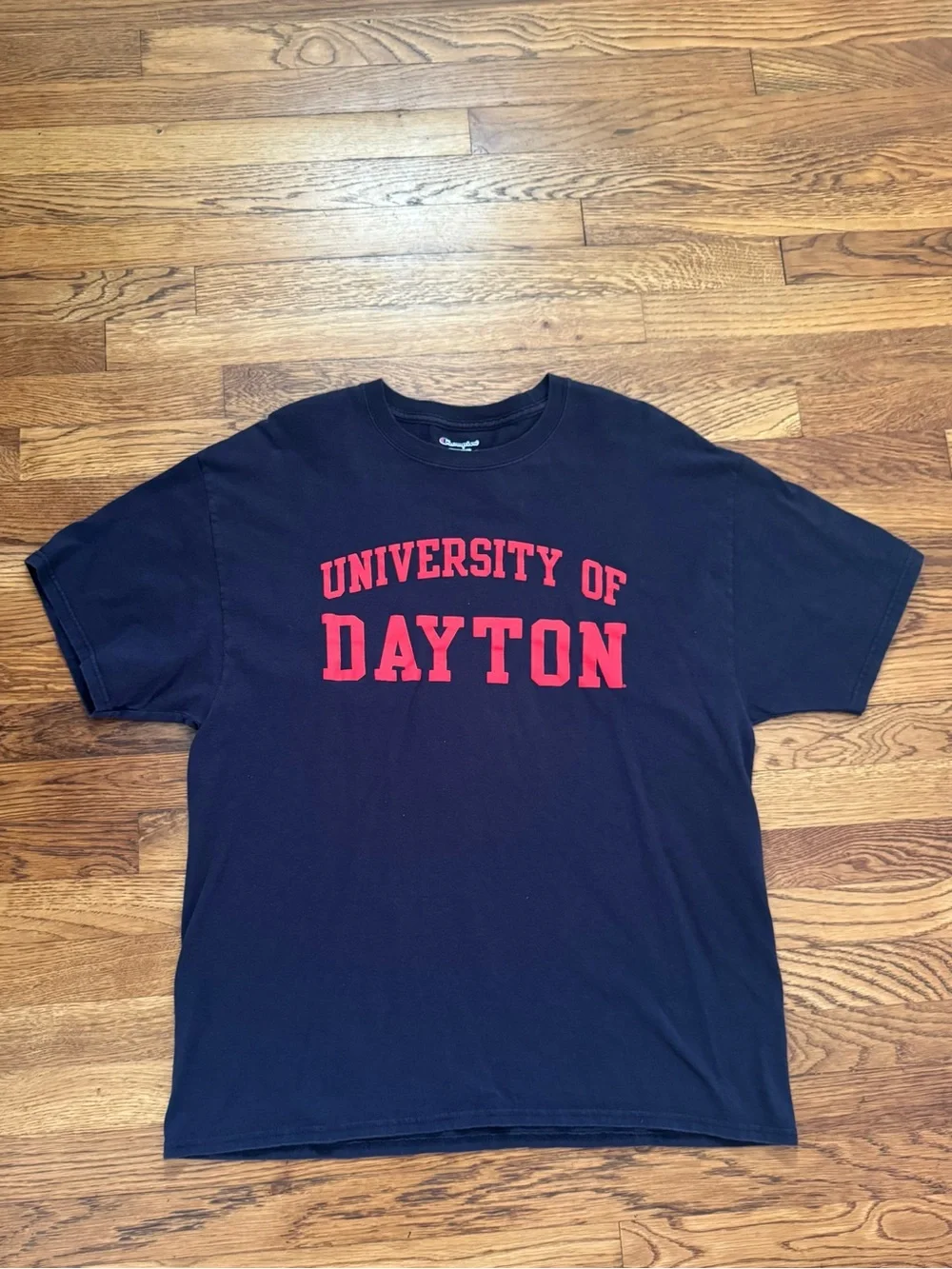 Champion University of Dayton Tee, size XL